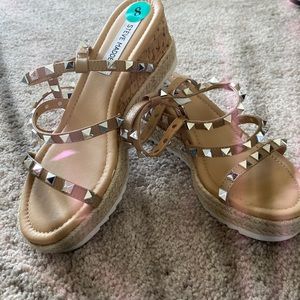 Studded platform sandal